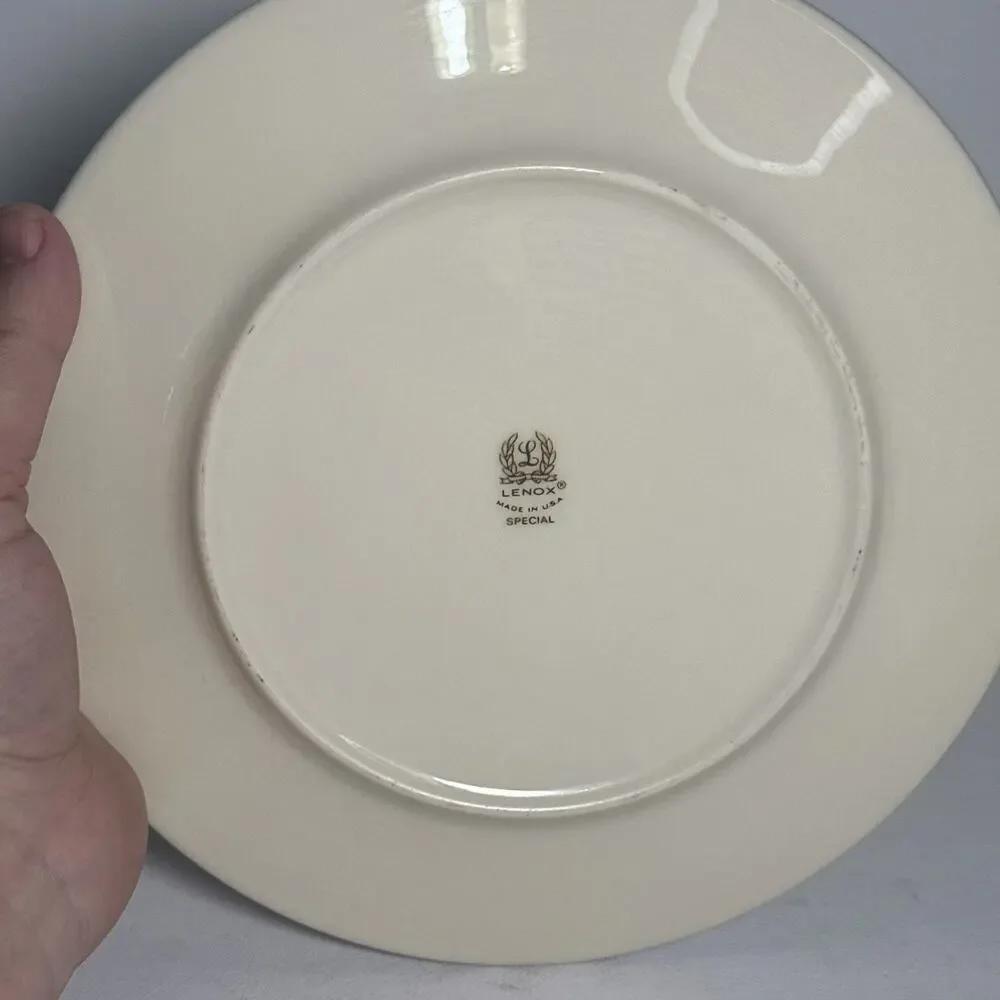 VTG Lenox Special Child’s 3 pc dinnerware set boy rocking horse bowl plate cup